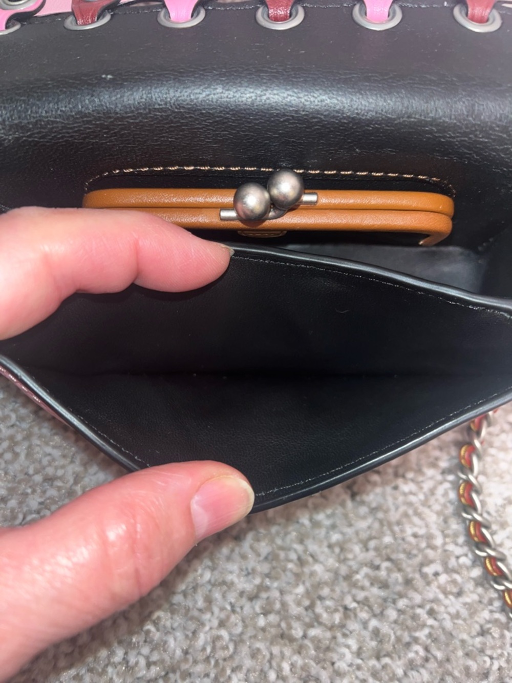 Coach Dinkier w/Colorblock Coach Link Crossbody - Picture 7 of 11